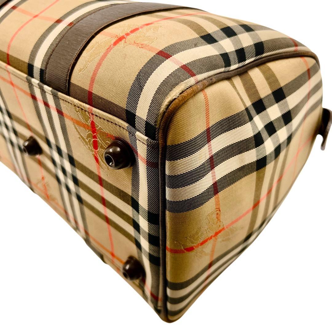 BURBERRY ノバチェック ユニセックス ボストンバッグ 9015