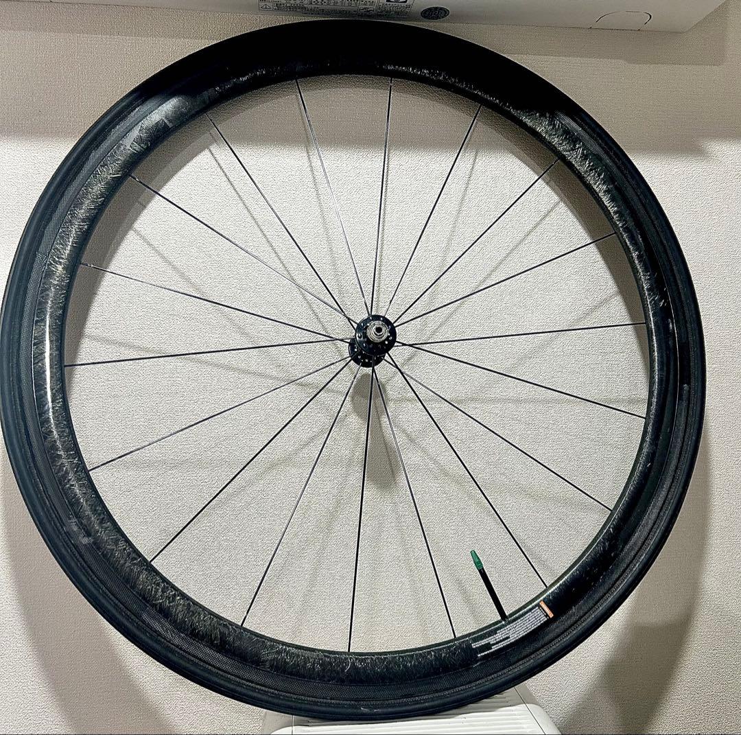 ◆TNIハブ仕様Carbonカーボンホイール前輪＆チューブラータイヤ付0.85g