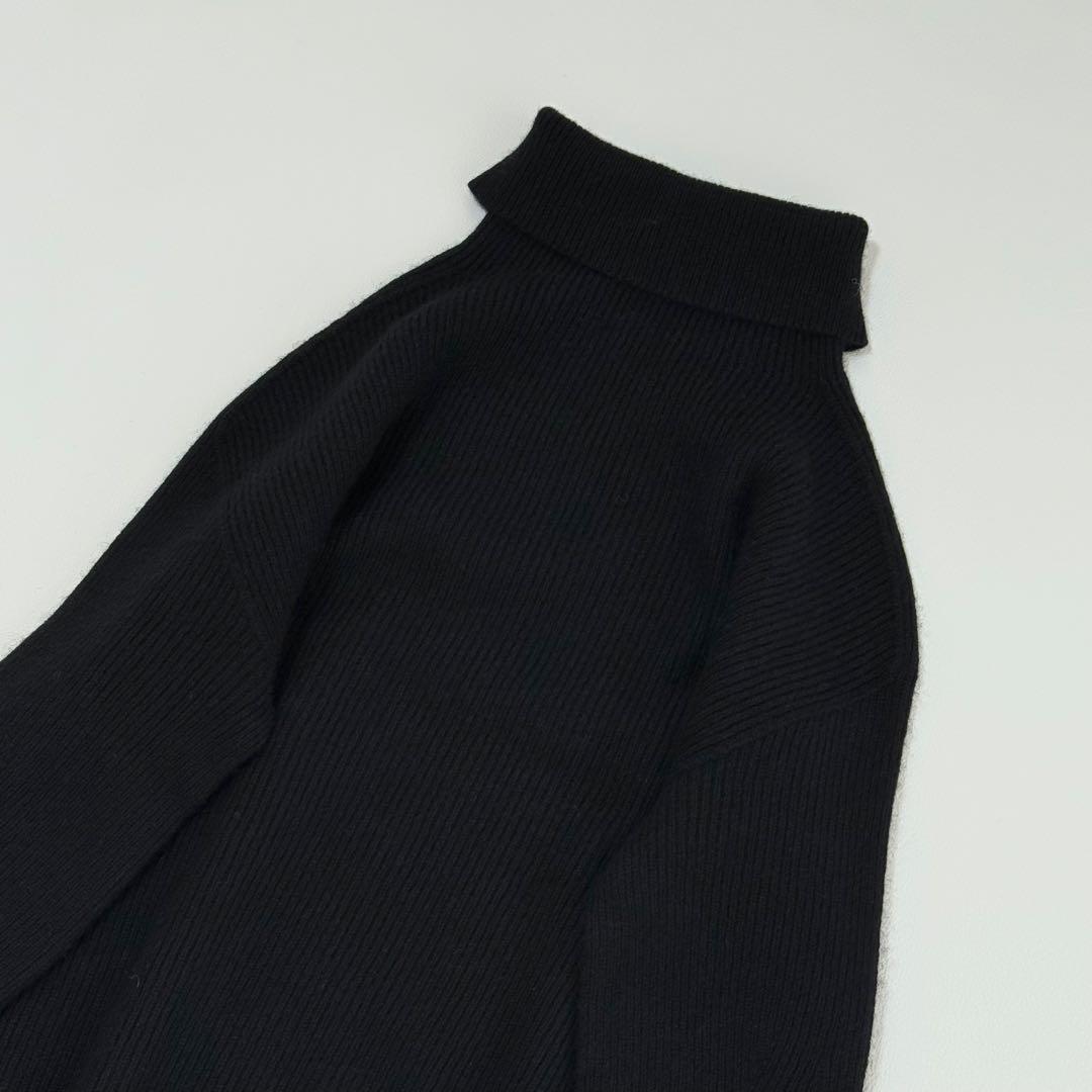 セオリー　タートルネック　リブニット　プルオーバー　カシミヤ混