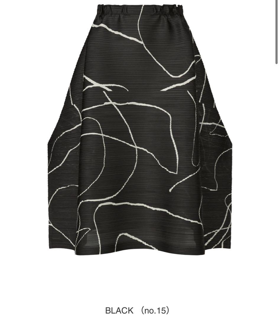 の*ま様 プリーツプリーズイッセイミヤケ　スカート　3サイズ　黒