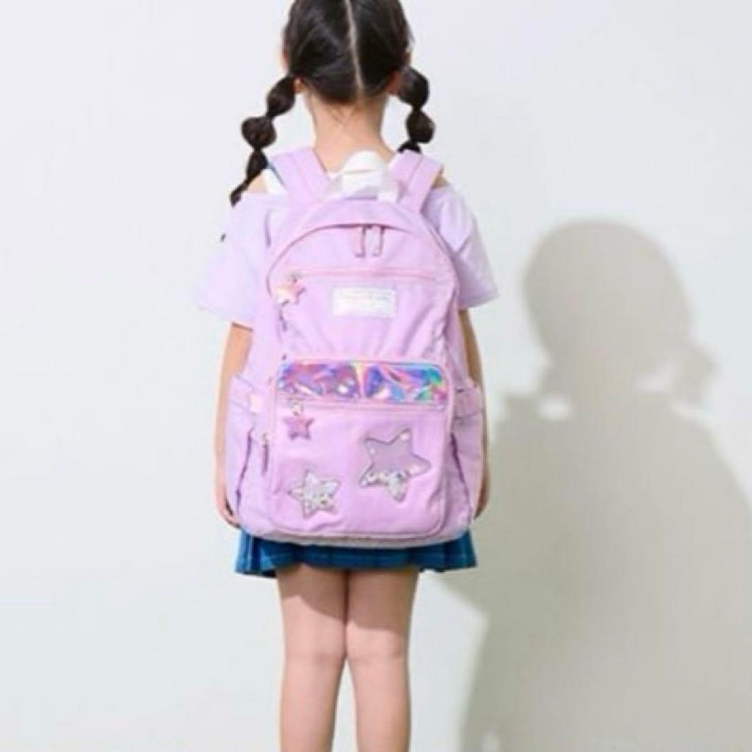 メゾピアノ ラメ入り　ナイロンリュック　大