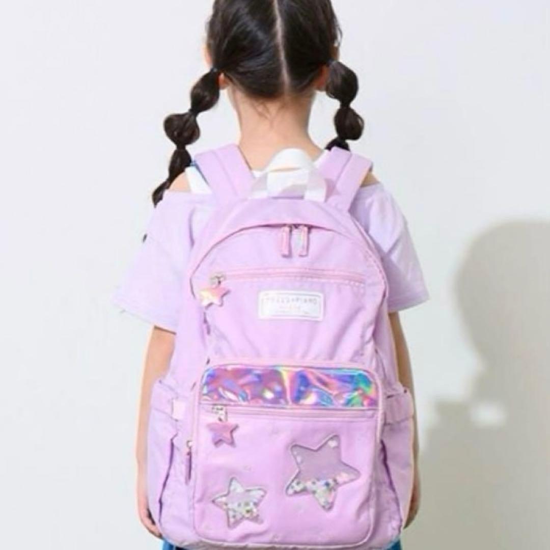 メゾピアノ ラメ入り　ナイロンリュック　大