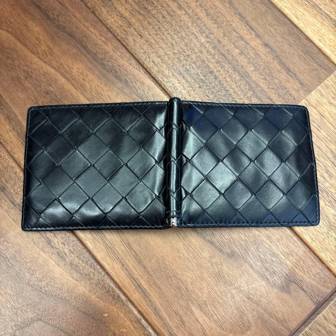 Bottega Veneta マネークリップ ブラック 2つ折り財布