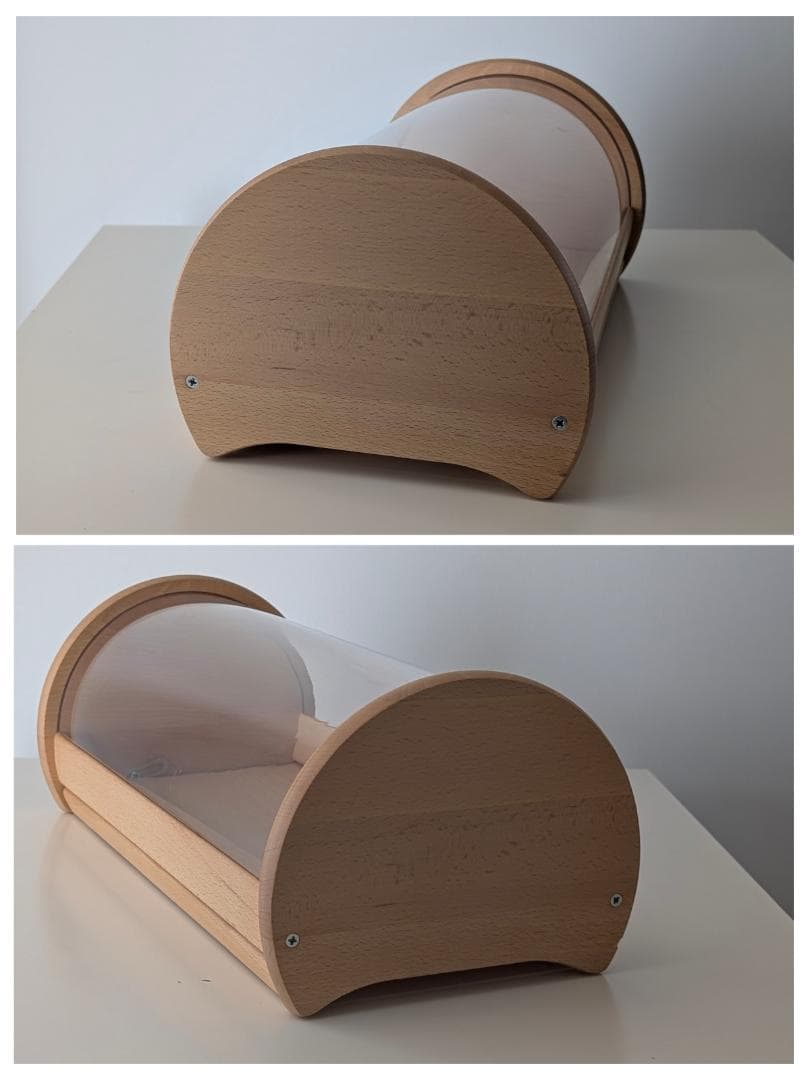 80s ビンテージ Bodum ブナ材 ブレッド ディスプレイ ケース 大きめ