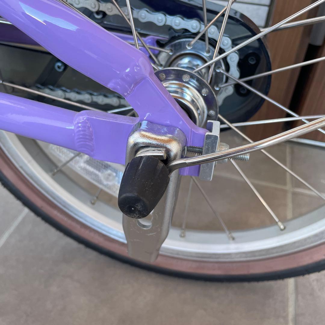 ルイガノ　k16プラス パープル　ラベンダー　自転車　16インチ　補助輪