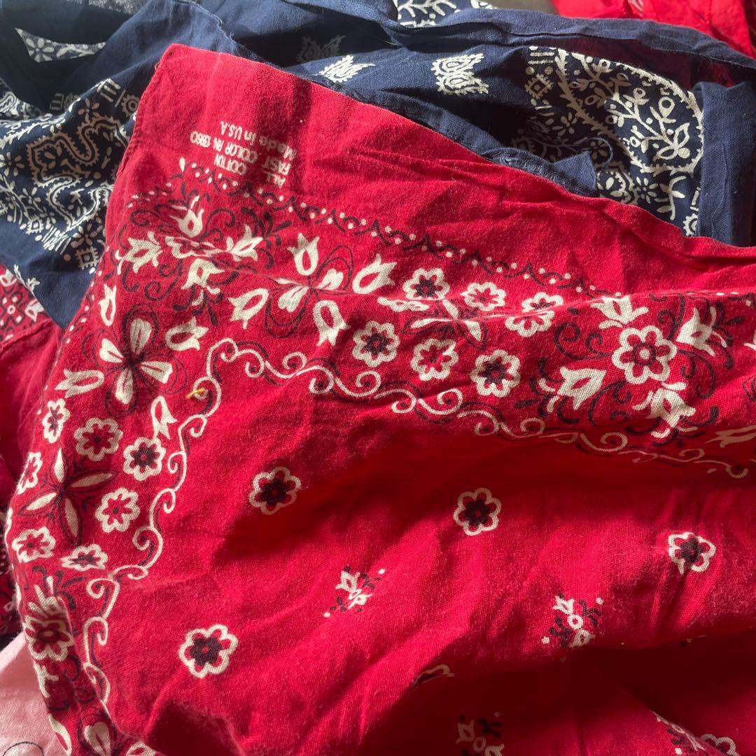 USA製 バンダナ100枚　まとめ売り　エレファント　ビンテージ　vintage