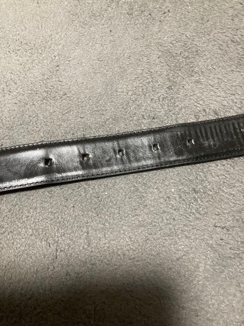 LOUIS VUITTON ルイ・ヴィトン　ブラックレザーベルト　エピ　本革
