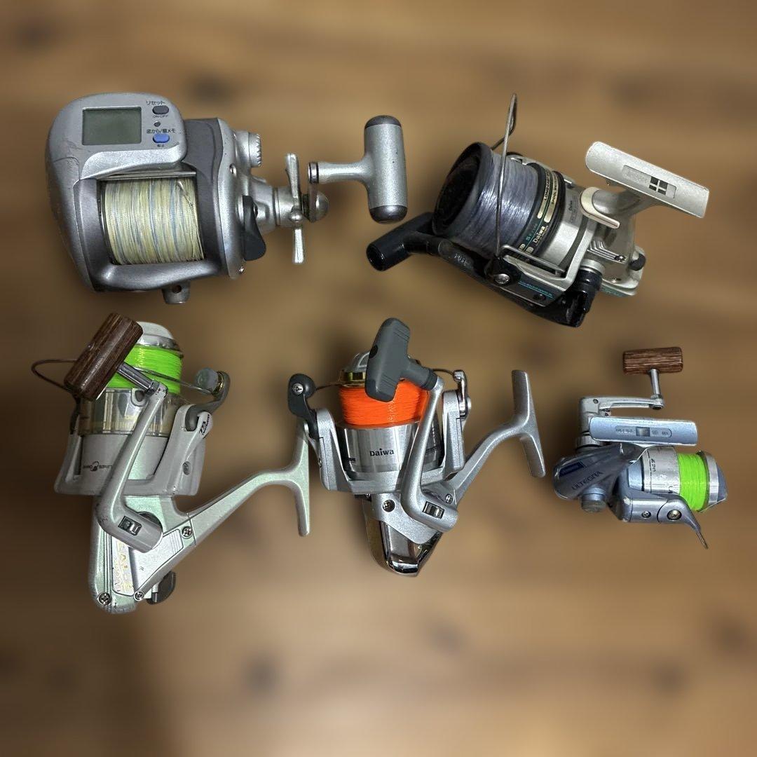 ダイワ ・シマノ　フィッシングリール 【ジャンク　5セット】
