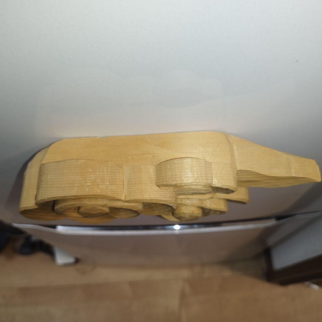 雲型 棚　神棚　木製　約20cm