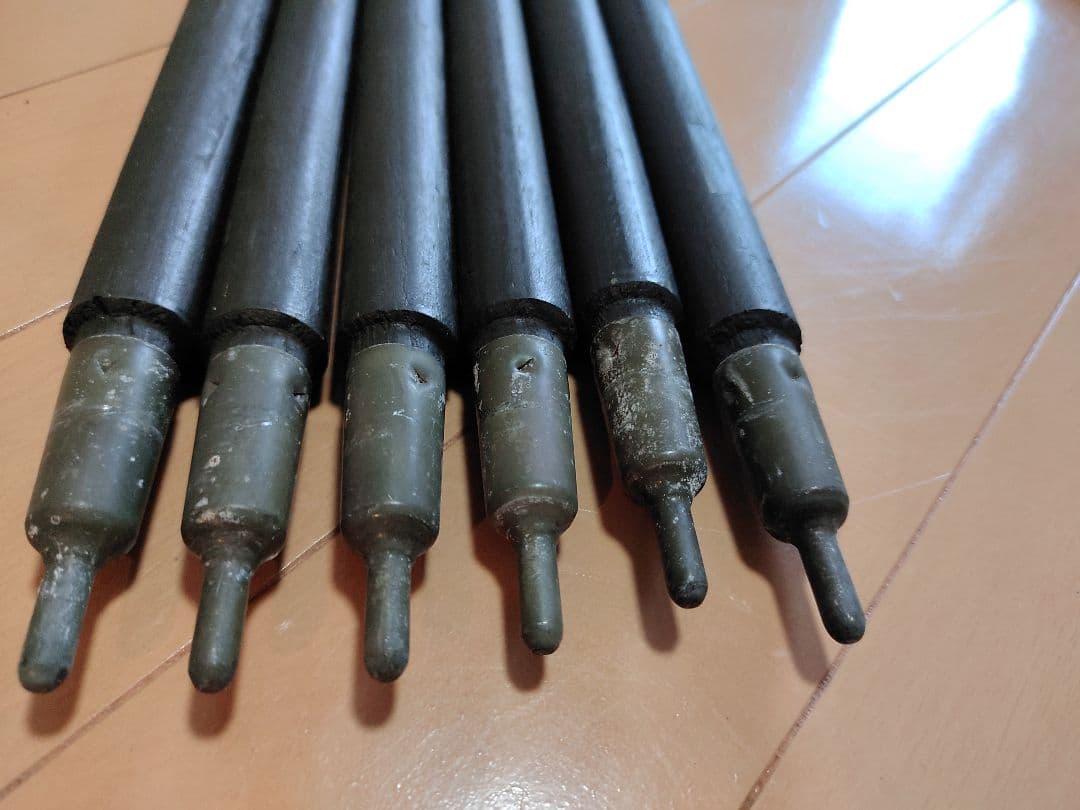 米軍 軍幕 US パップテント 2枚、ペグ10本、ポール2本