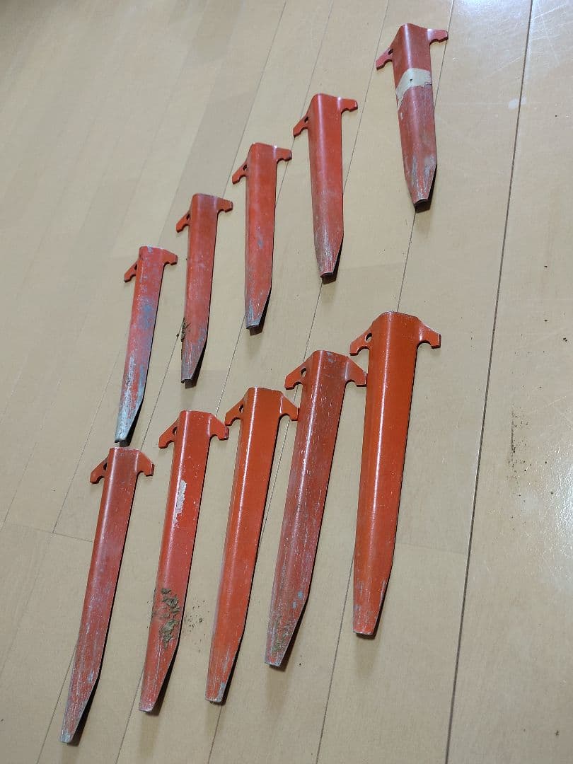 米軍 軍幕 US パップテント 2枚、ペグ10本、ポール2本