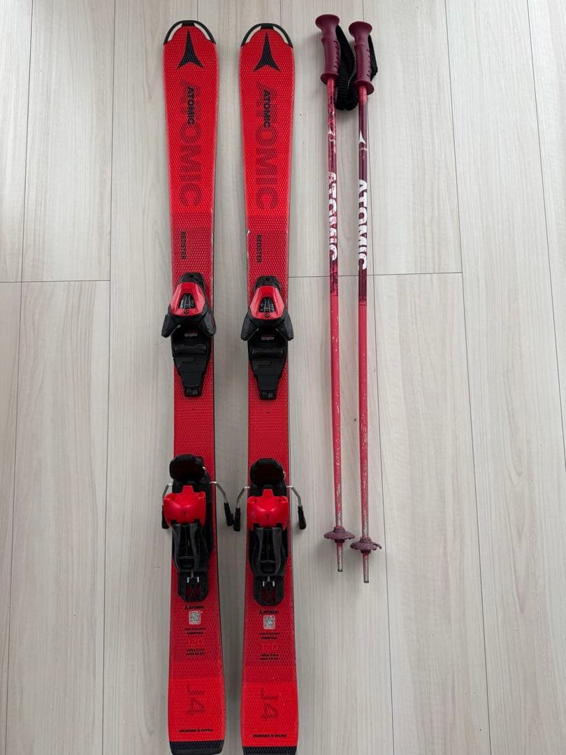 Atomic REDSTER J4 120cmスキー板 + ストック95cm