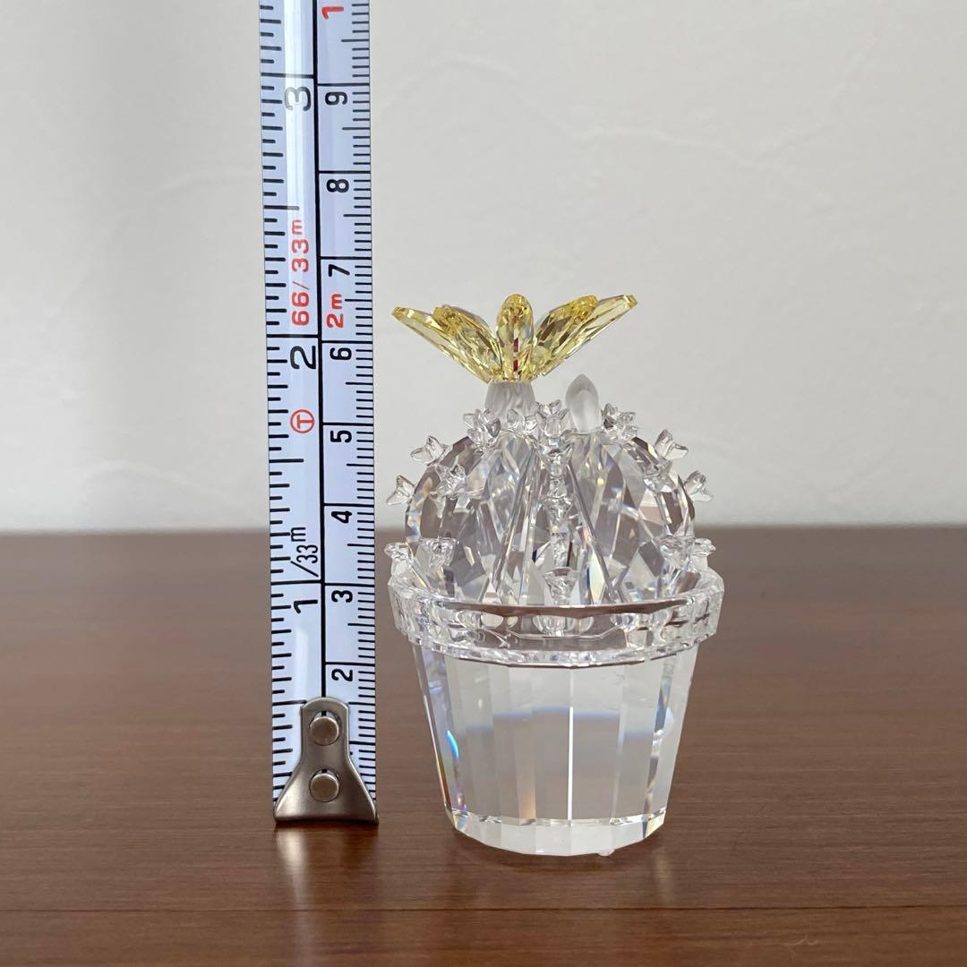 SWAROVSKI スワロフスキー クリスタル サボテン開花 サボテン 置物