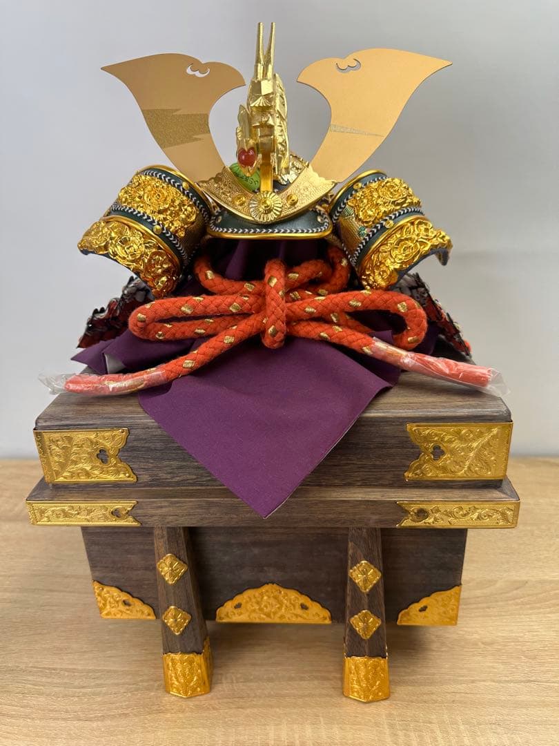 【五月人形】端午の節句　10号　飛天兜　色々縅兜