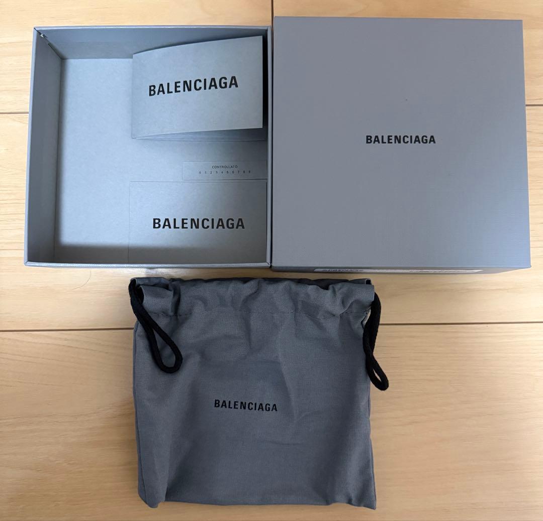 バレンシアガ BALENCIAGA 2つ折り財布 小銭入れ付き ブラック メンズ