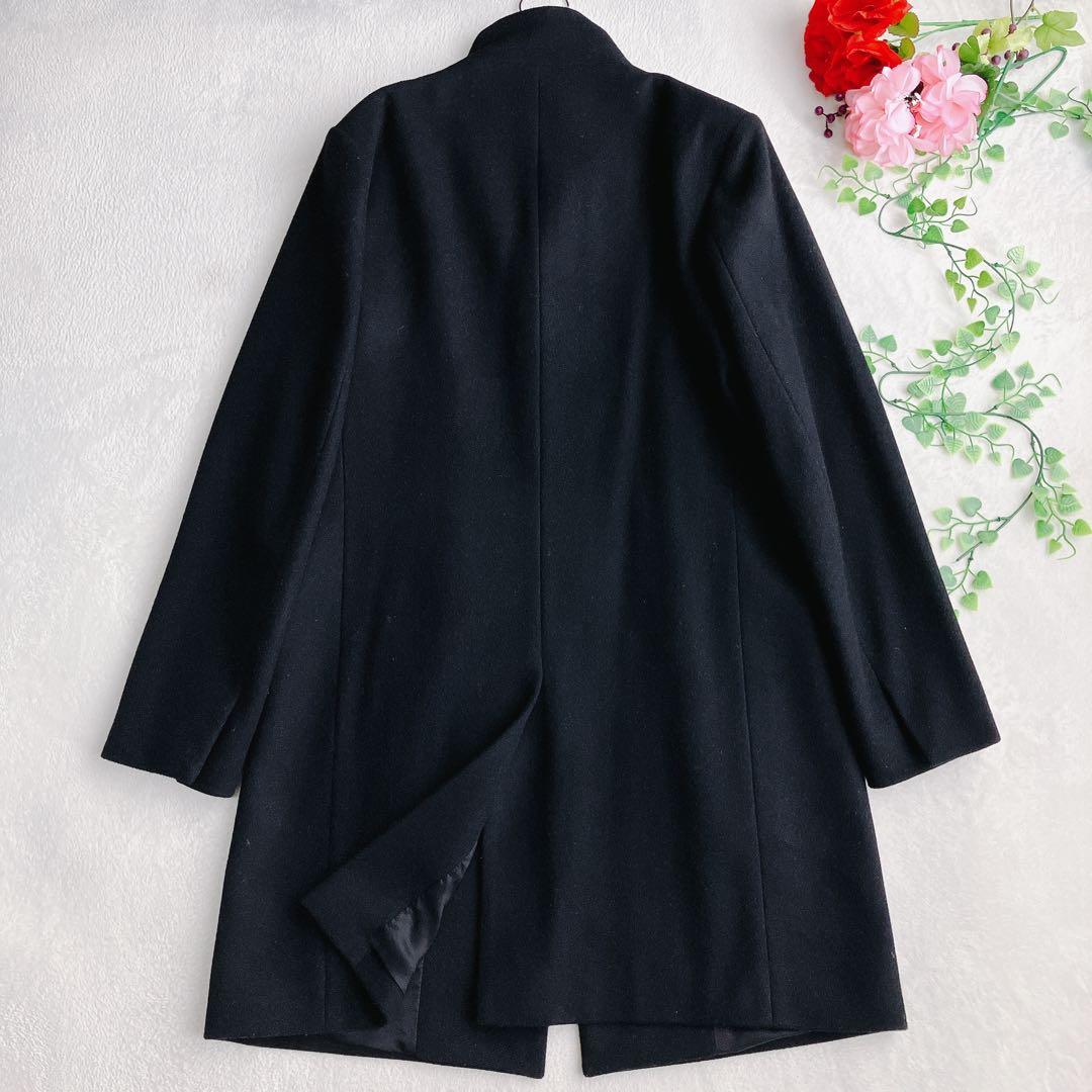 セオリー★スタンドカラーロングコート ラムメルトンウール BELVIN 現行タグ