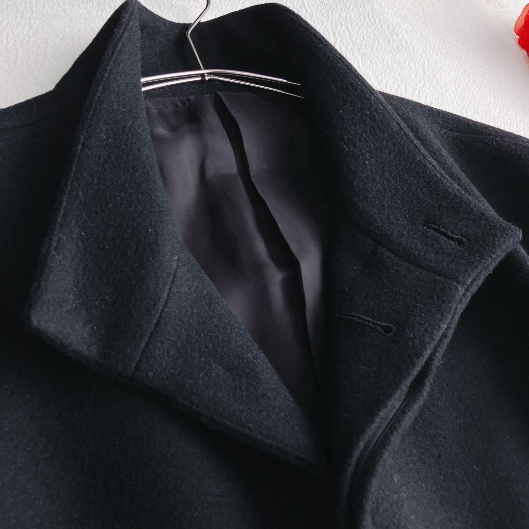 セオリー★スタンドカラーロングコート ラムメルトンウール BELVIN 現行タグ