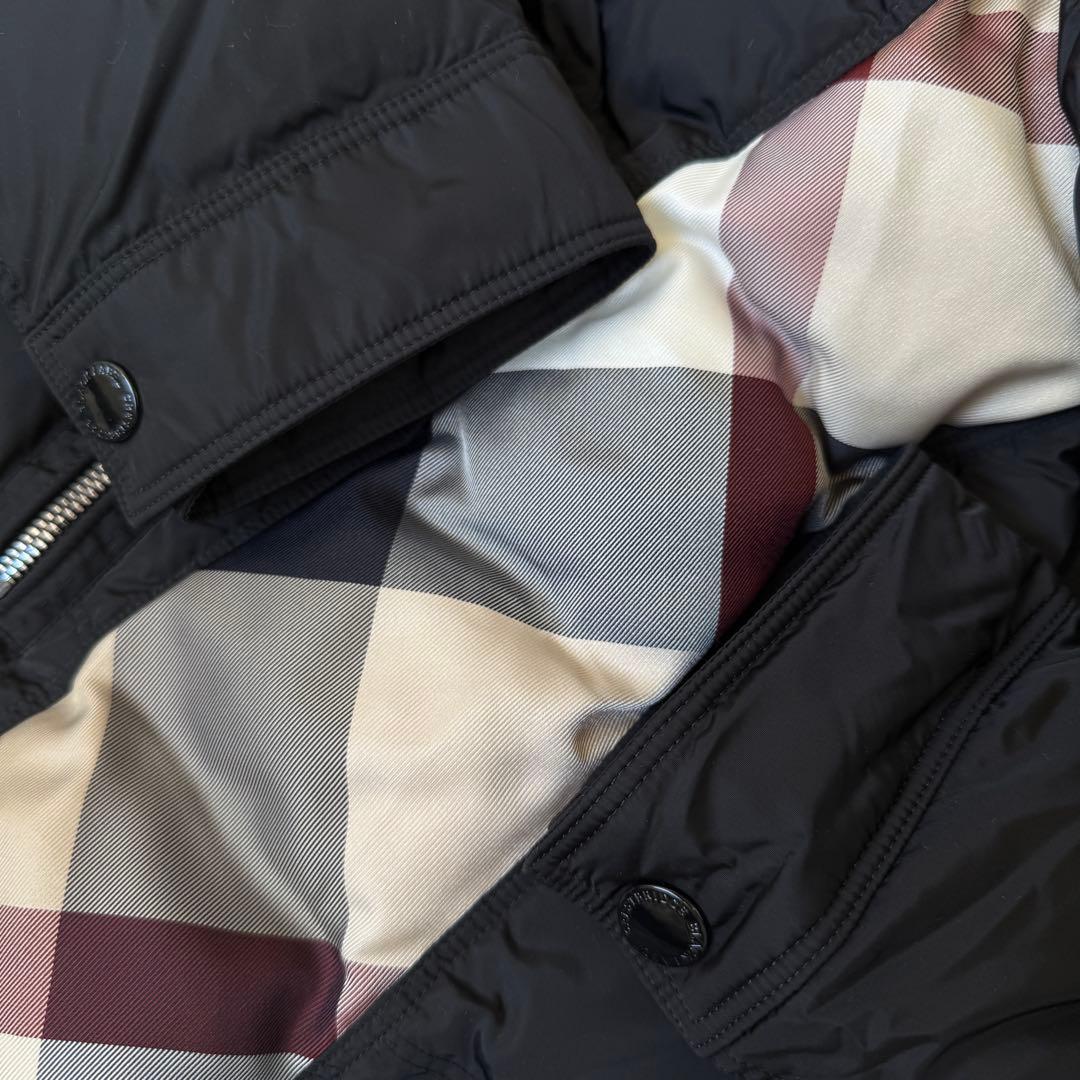 ブラックレーベル　ダウン　ジャケット　黒　S〜M相当　美品　バーバリー