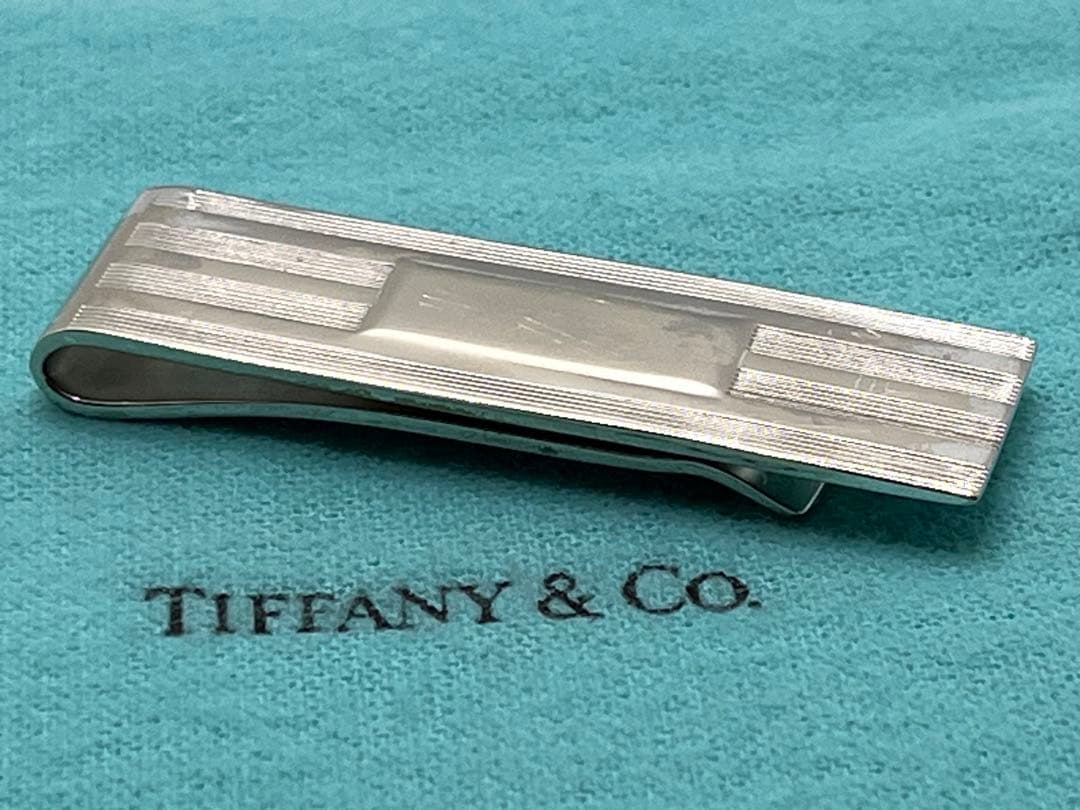 c443 ティファニー　エンジンターン　マネークリップ　シルバー　925