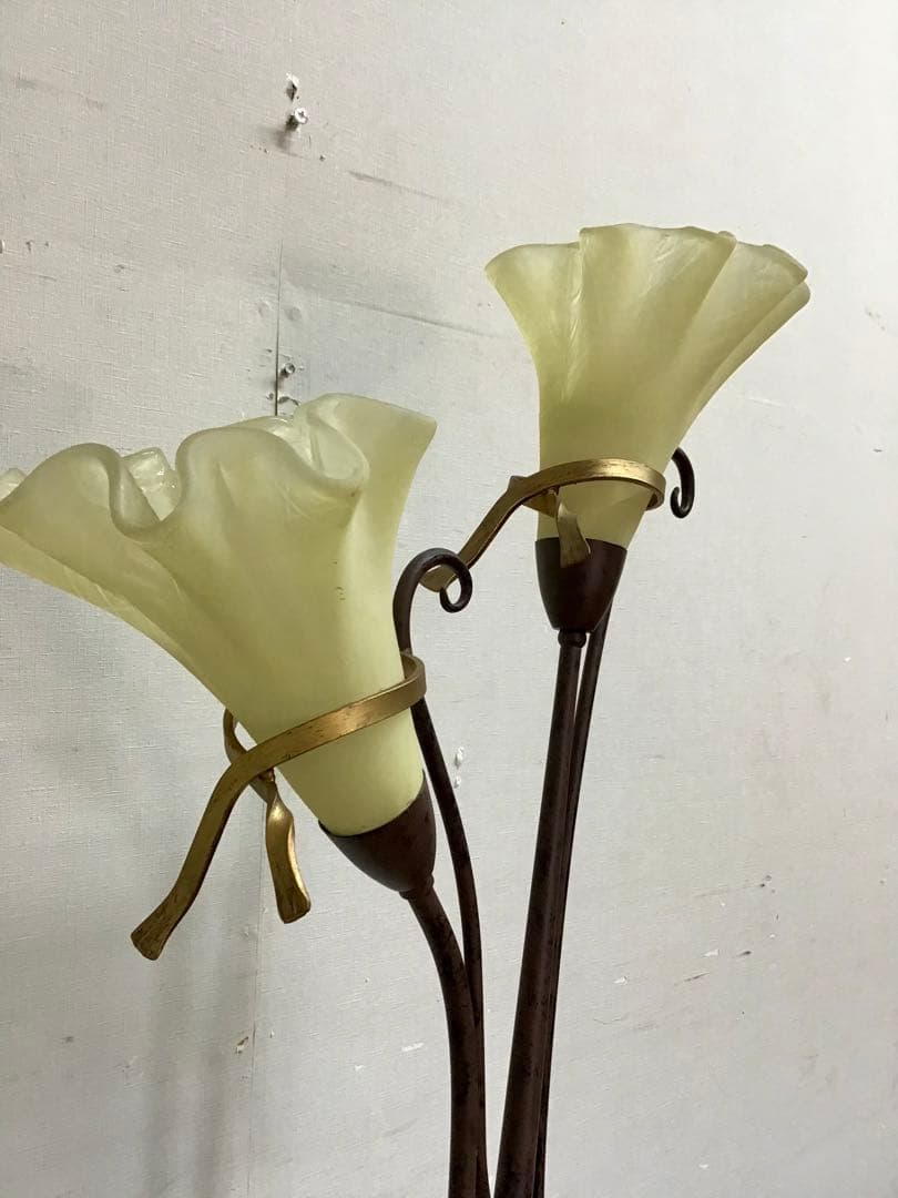 kochan☆管227☆イタリア製☆大塚家具☆アイアン☆フロアーランプ