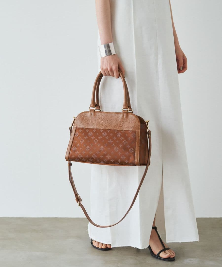 【最終値下げ】Morandi 2Wayナイロンジャガードボストンバッグ M