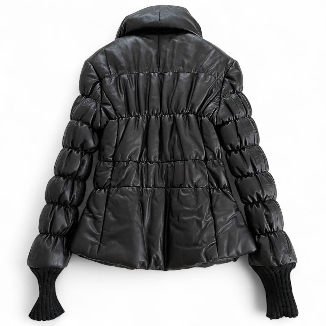 未使用 イタリア製 BOTTGO ラムナッパレザージャケット ダウン 襟