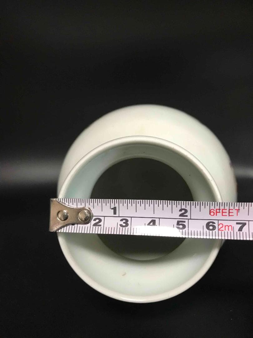 民国時代御用官窯居仁堂製 粉彩細密人物囲碁紋花瓶（E-3）