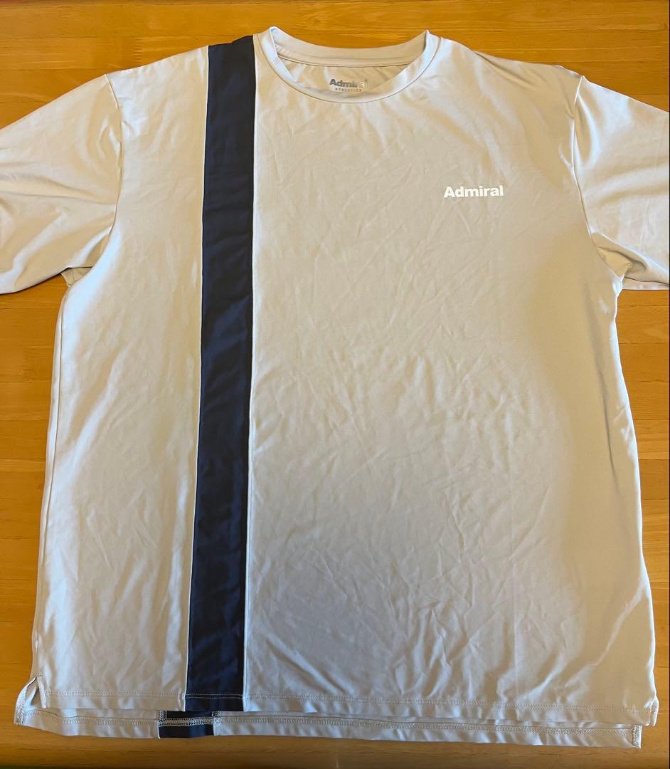 Admiral Tシャツ LL ベージュ/グレー