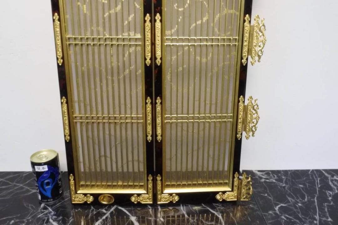 限定値下　【収集品】中扉　純金箔　仏壇　仏具　2752