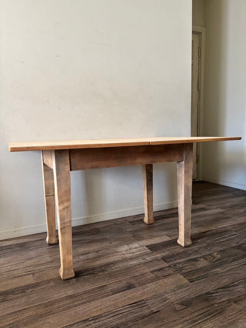 アンティーク　アトリエテーブル　ダイニングテーブル 剥離