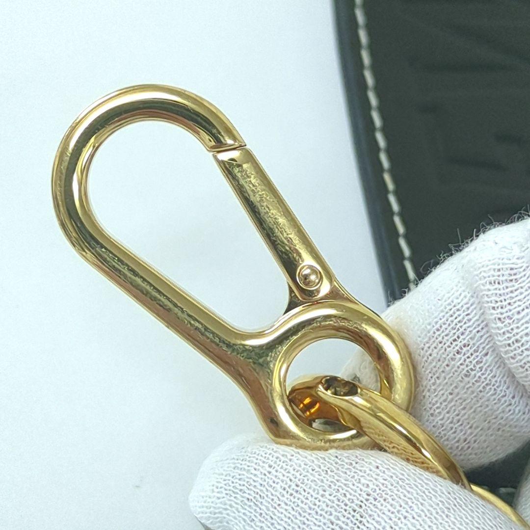 専用★★ロエベ キーリング キーホルダー アナグラム レザー ブラック ホワイト