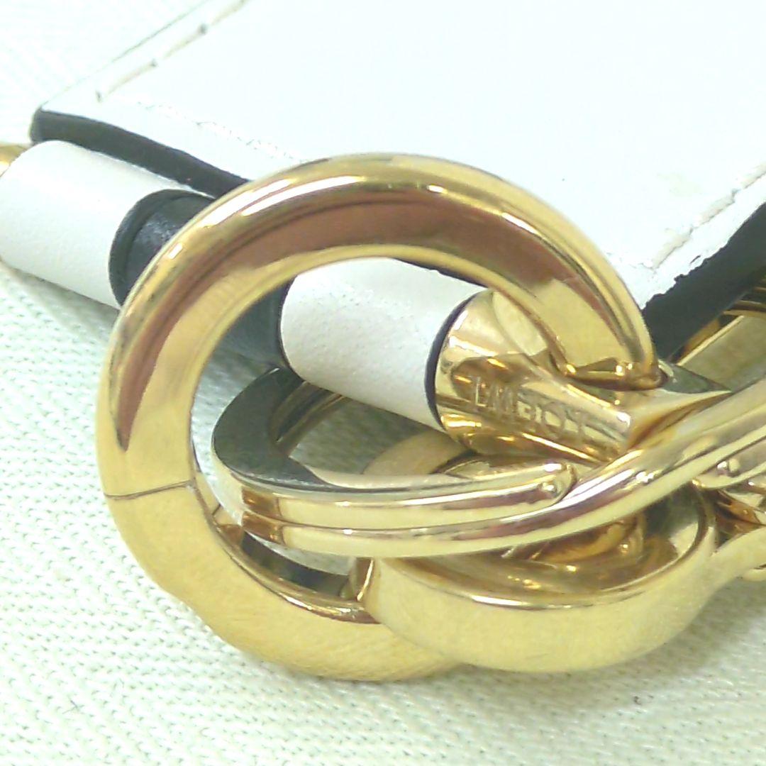 専用★★ロエベ キーリング キーホルダー アナグラム レザー ブラック ホワイト