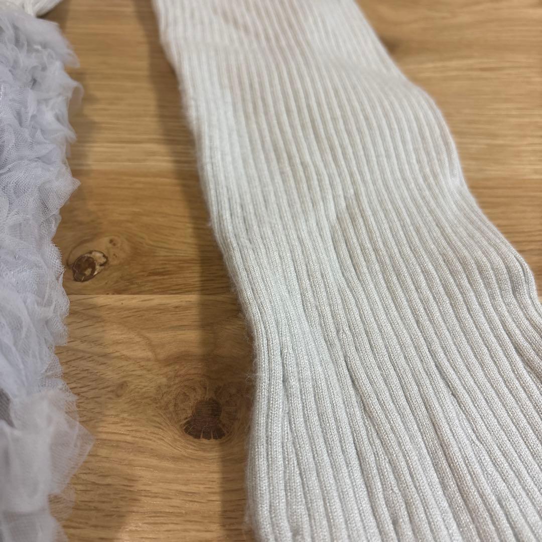 Rirandture チュールバルーンペプラムニット