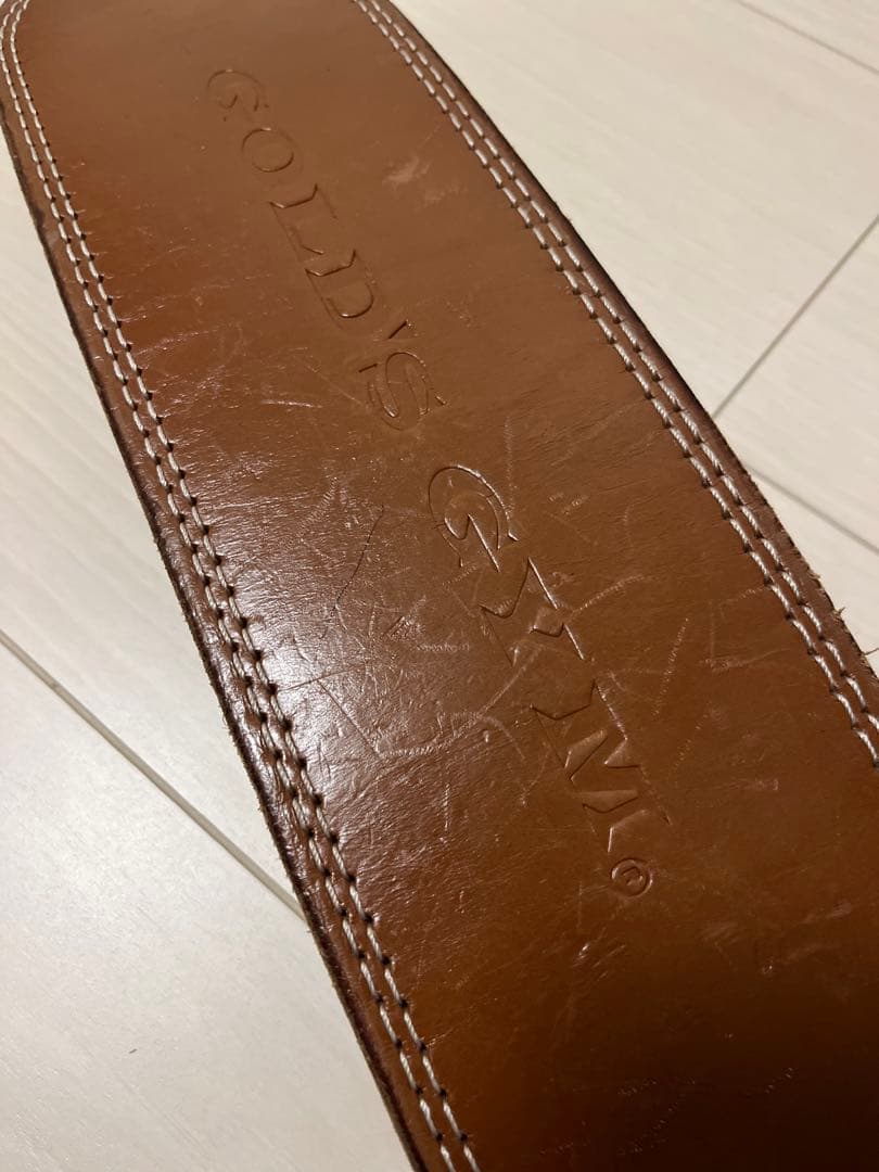 GOLD'S GYM プロレザーベルト Lサイズ