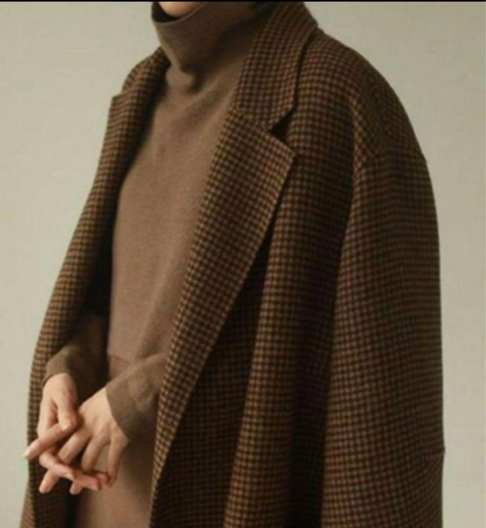美品　TODAYFUL Over Check Coat 36