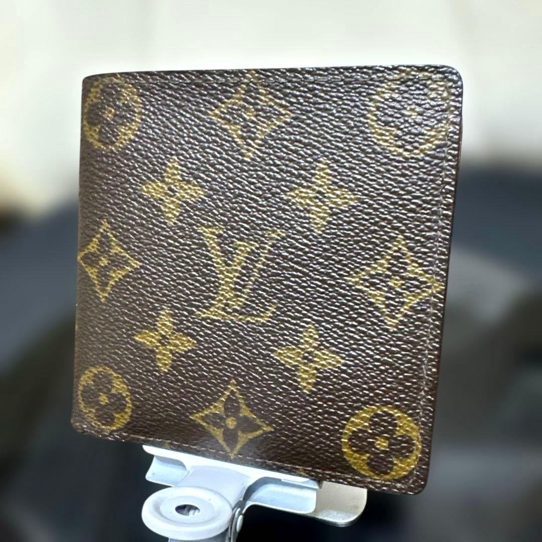 ⑧☆美品☆モノグラム♪マルコ☆2つ折り財布★ポケットあり