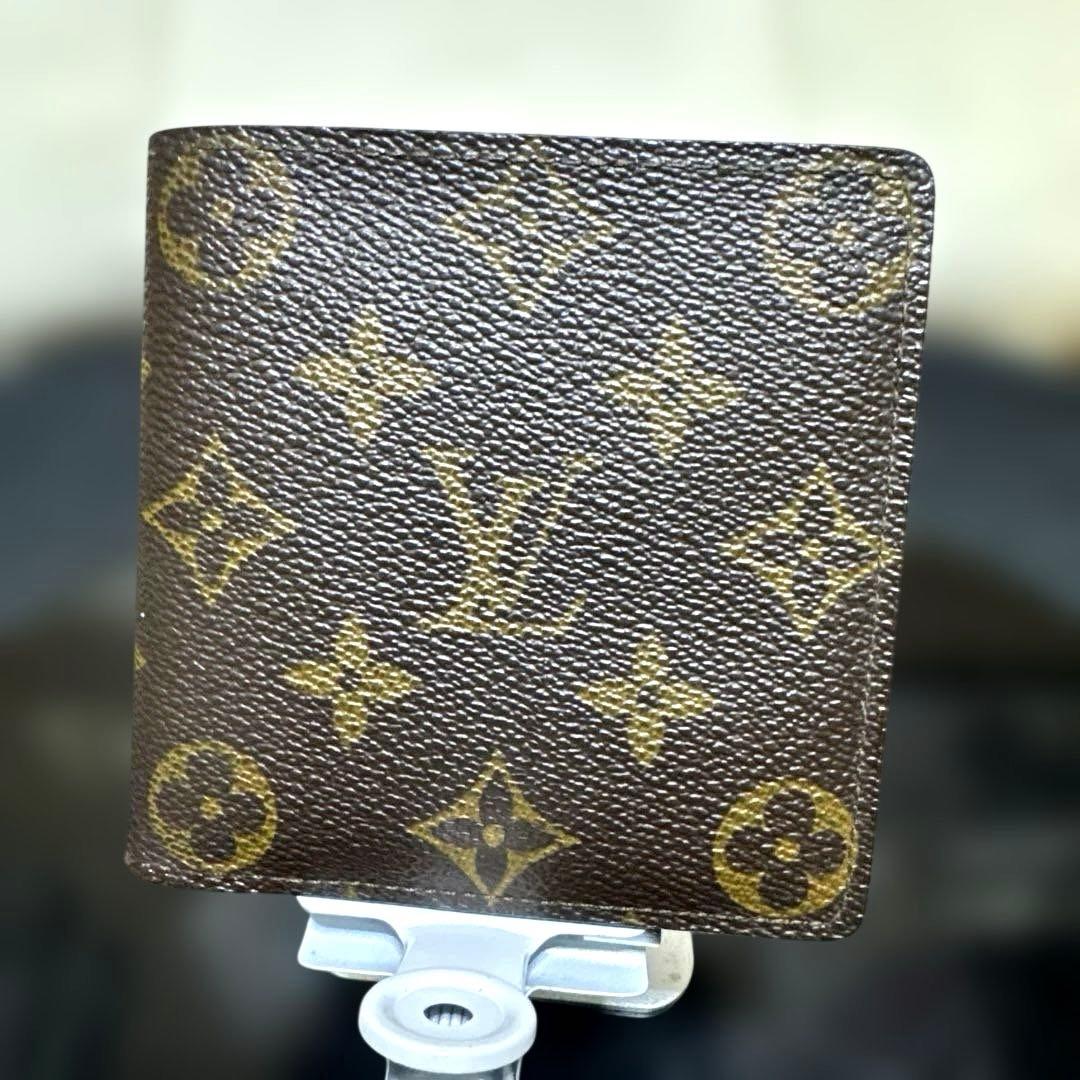 ⑧☆美品☆モノグラム♪マルコ☆2つ折り財布★ポケットあり