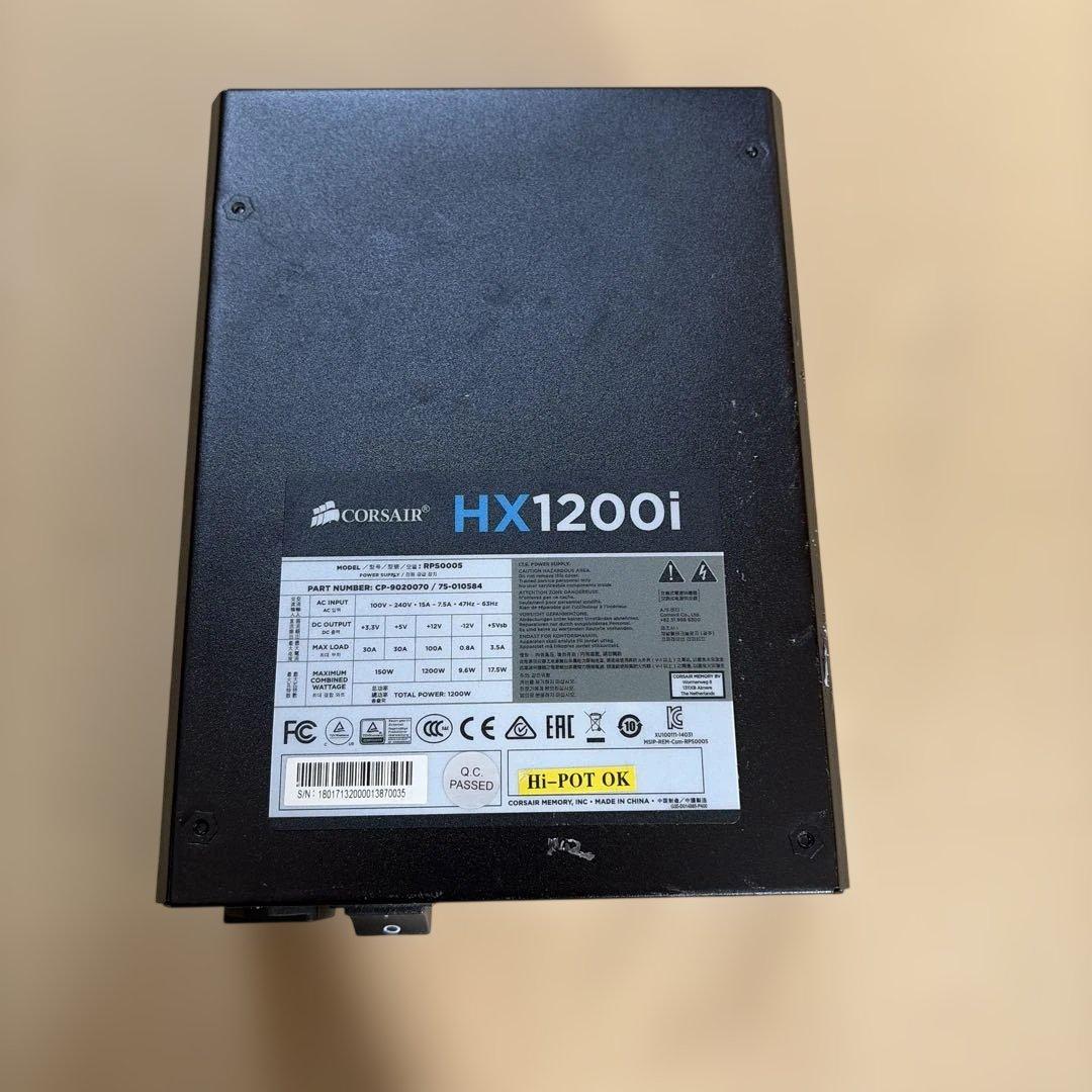 CORSAIR HX1200i 1200W 電源ユニット