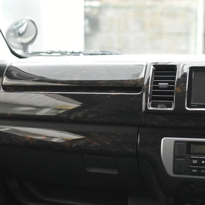 ハイエース200系 標準　インテリアパネル ダークプライム マホガニー調黒木目