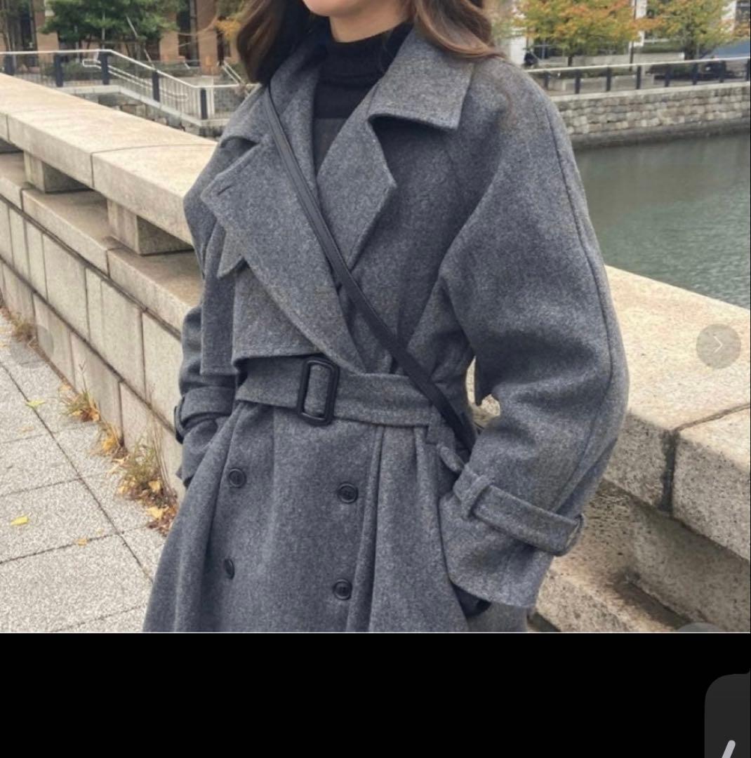 ✨美品✨RiLi tokyo ダブルボタンスタンドカラーコート　ロング　3way