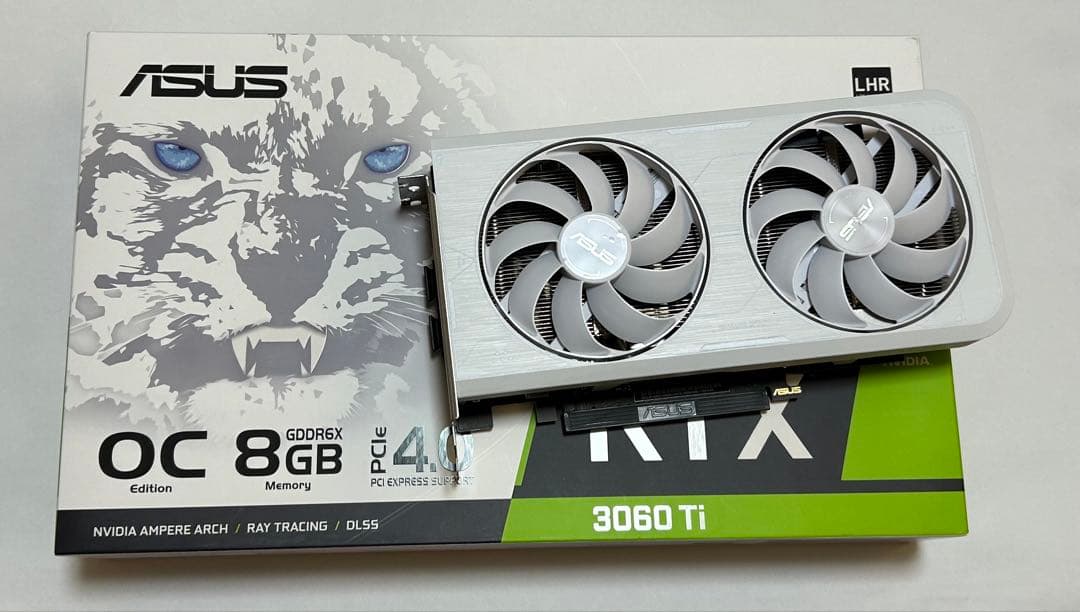 グラフィックボード・グラボ・ビデオカード ASUS GeForce RTX 3060 Ti White