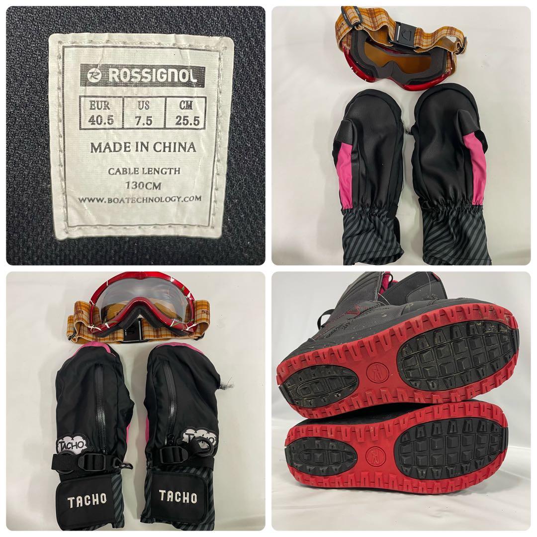 NEVERSUMMER ONYX 144cm バートンスノーボード　６点セット