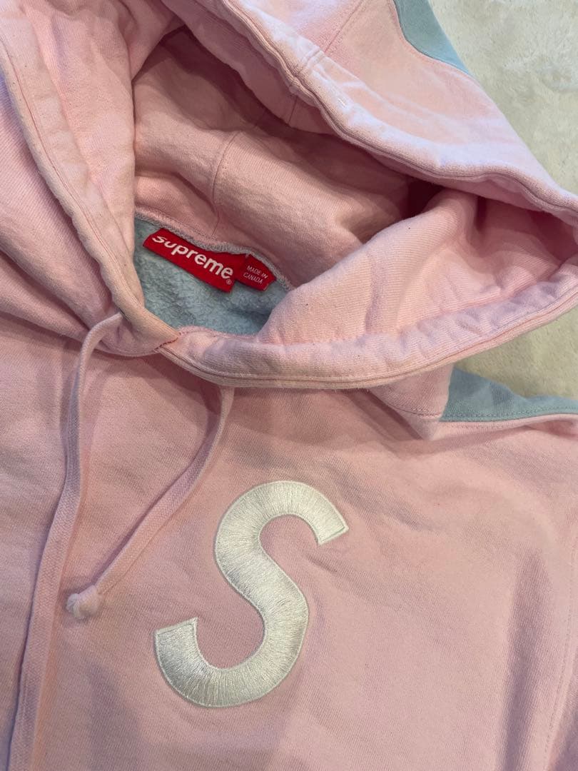 うなぎSupreme パーカー L ピンク/水色　売り切り交渉可能