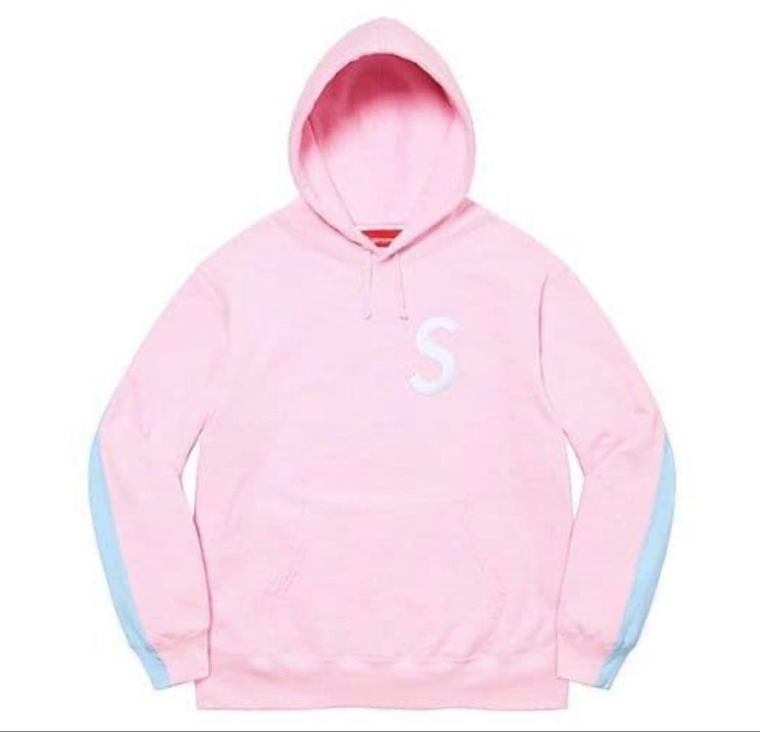 うなぎSupreme パーカー L ピンク/水色　売り切り交渉可能