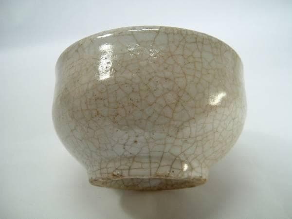 茶碗■金海手茶碗 石碗 お茶道具 抹茶碗 骨董品 貫入 時代物 箱■