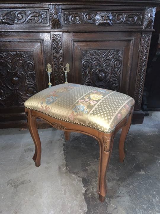 美品　イタリア　アンティーク　レトロ　調　スツール　椅子　イス