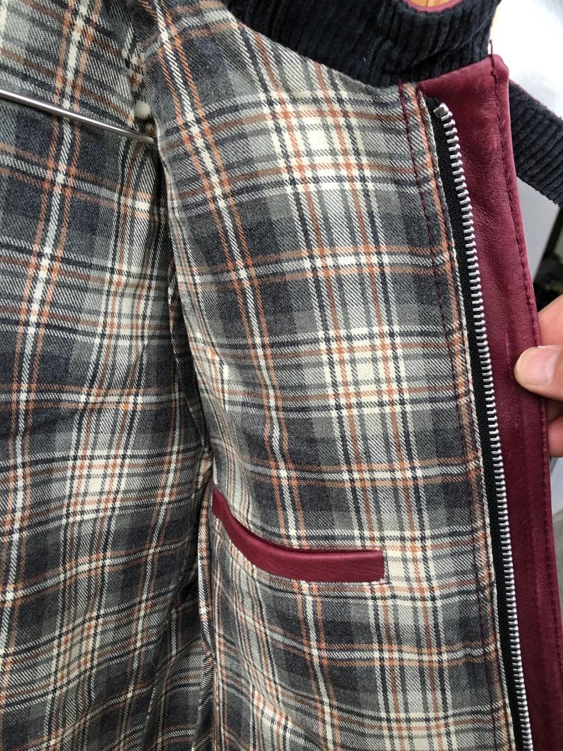 [訳あり]新品 Schott シングルライダースレザージャケット エンジ/M