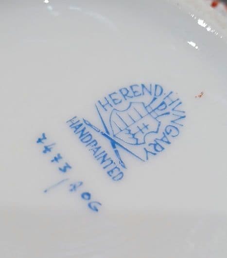 ヘレンド HEREND アポニーオレンジ バスケット 鉢