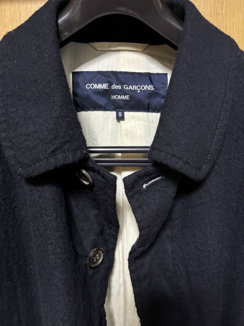 COMME des GARCONS HOMME ウールサージ縮絨コート