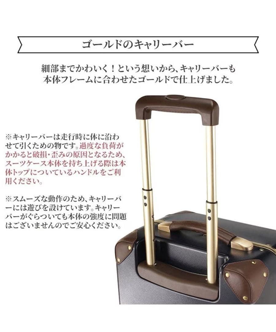 エース ジュエルナローズ キャリーケース スーツケース 32ℓ ネイビー